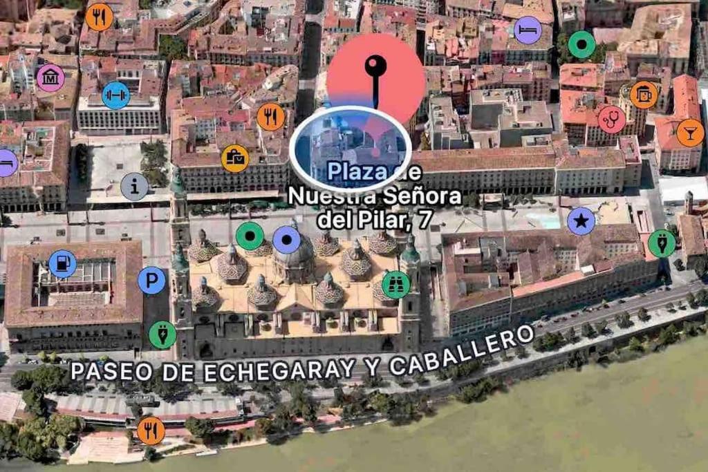 La Plaza Del Pilar Appartement Zaragoza Buitenkant foto